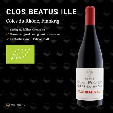 2019 Côtes du Rhône Clos Beatus Ille, Domaine Saint Préfert, Frankrig